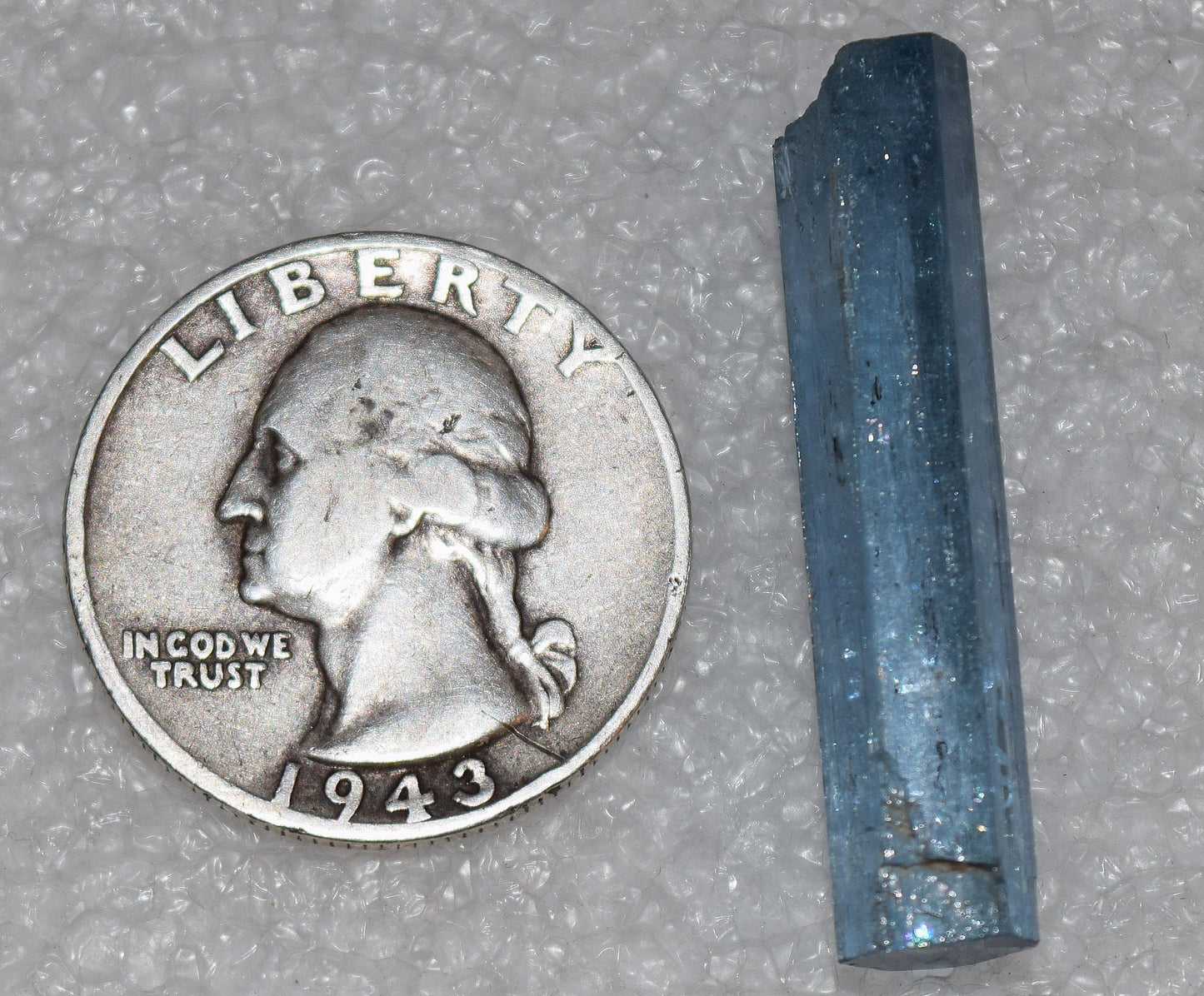 Santa Maria blue, Vietnamese Aquamarine crystal - nearly eye clean, nearly 20 carats!