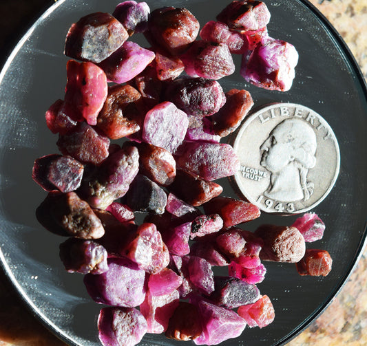 Over an ounce of African Ruby crystals!